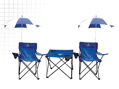 LY带伞折叠桌椅8